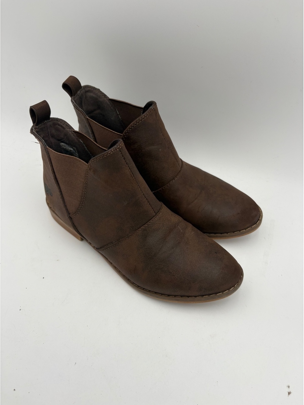 Rocket Dog Maylon Woman’s Size 7 Brown Ankle Boots with Elastic Side Panels